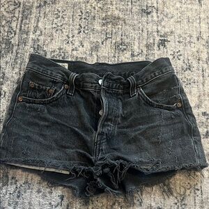 501 Levi's Black Jean Shorts for Women